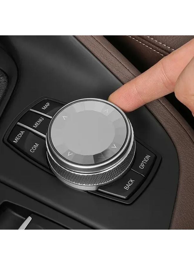 BMW Multimedia Knob Cover NBT Model ABS Interior Decor Upgrade - Image 1